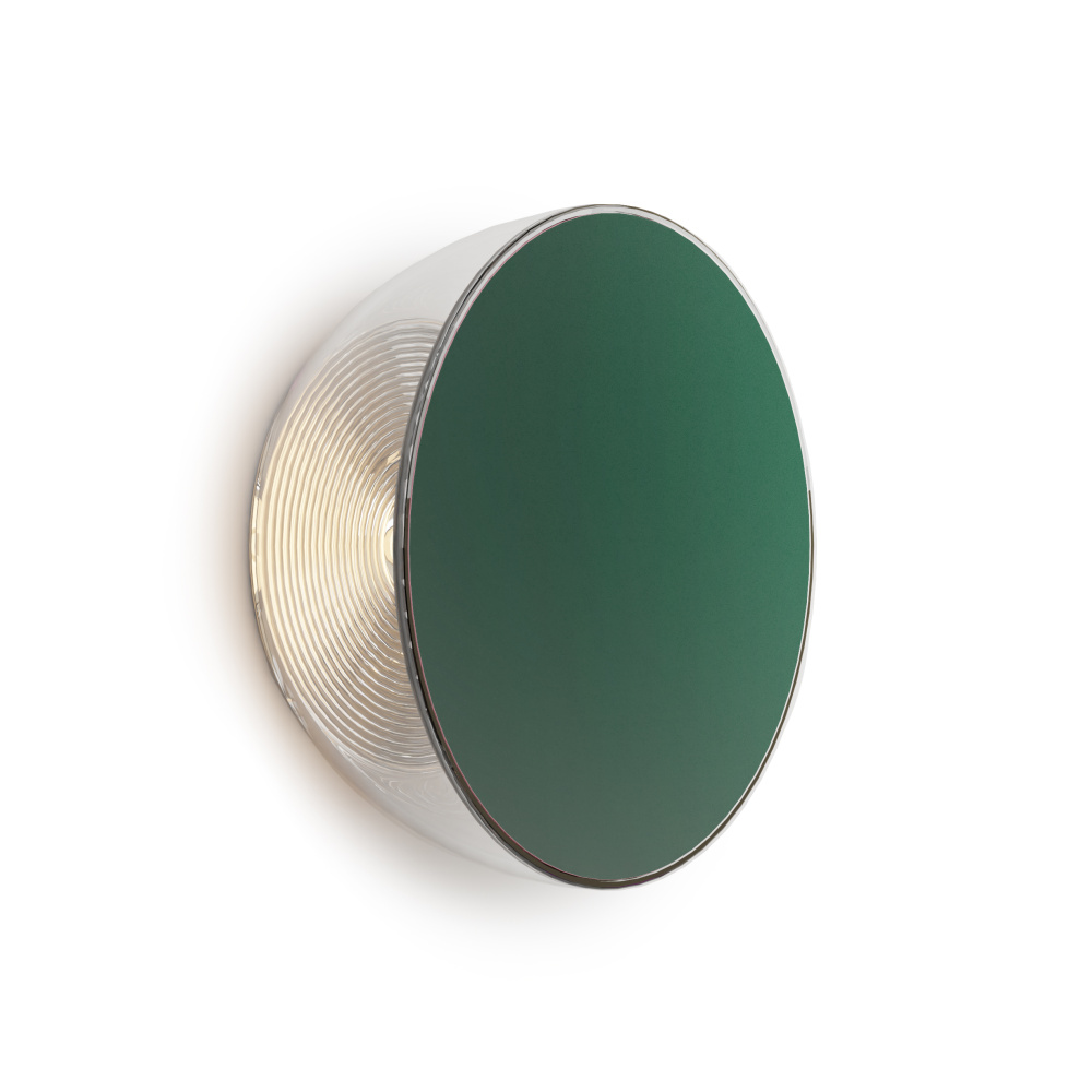 Ramen Mini Wall Sconce, 6", Matte Racing Green